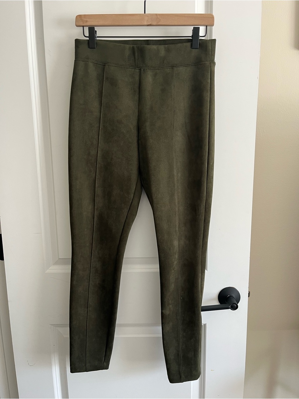 Women's Old Navy Olive Green Faux Suede Casual Pants Sz S